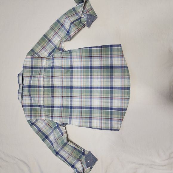 OshKosh B'Gosh Kids' Plaid and Denim Shirt Set of 2 (4T), 100% Cotton. - Picture 4 of 12